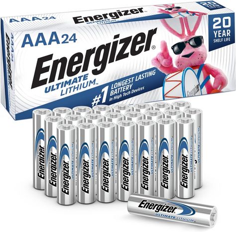 Energizer Lithiums are awesome batteries. Their voltage stays flat and for longer. Great for emergency flashlights and emergency equipment! Triple A Battery, Energizer Battery, Emergency Radio, Emergency Equipment, Smart Home Devices, Home Devices, Smart Charger, Surveillance System, Aaa Batteries