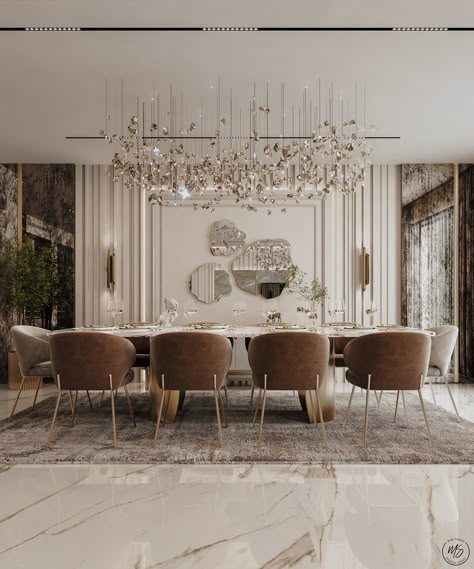 Home reception :: Behance Dining Room Design Modern Luxury, Dining Room Design Luxury, Living Room Decor Lights, Luxury Living Room Decor, Dining Room Design Modern, Latest Living Room Designs, Dinning Room Design, Dining Room Interiors, Luxury Dining Room