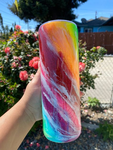 Start off your day with this Rainbow Milky Way Stainless Steel Tumbler. It is not only beautiful but a great addition to your home. The tumbler is 20 oz. I created the tumbler with glitter, mica pigments, spray paint and resin. This glass make great gifts your friends and family - housewarming, holidays, hostess gifts, shower, favors, etc. Hand wash to clean.DO NOT put in the dishwasher. Each item is handcrafted , so imperfections are possible. If you would like a custom order just let us know, Spring Ahead, Studio Lighting, Shower Favors, Milky Way, Stainless Steel Tumbler, Spray Paint, Hostess Gifts, Stainless Steel Tumblers, House Warming