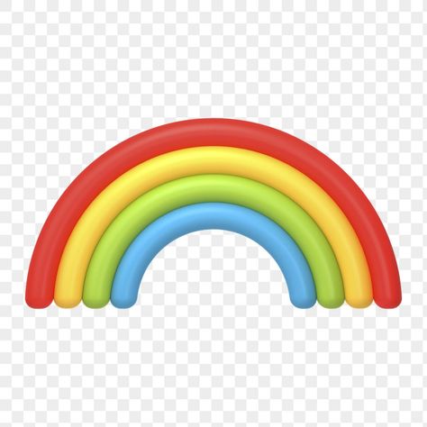 3d Rainbow, Line Png, Rainbow Arch, Mood Tone, 3d Png, Rainbow Png, Mood And Tone, 3d Shapes, Png Icons