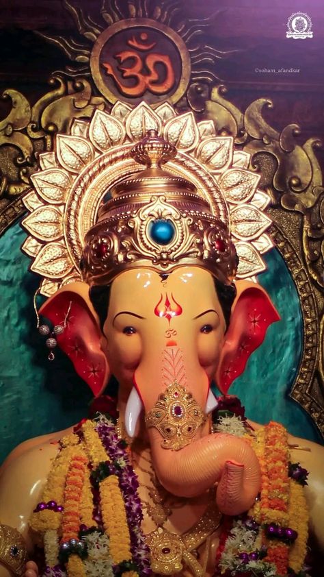 Laal Bagh Cha Raja, Lalbagh Ganpati Wallpaper, Ganpati Mantra, Ganesha Art Illustration, Ganpati Photo Hd, God Pic, Chinese Dragon Art, Ganesh Ji Images, Ganapati Bappa