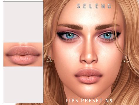 Sims 4 Lip Filler, Sims 4 Mods Lips, Cc Skin, Sims Download, Double Nose Piercing, Female Lips, Skin Details, Sims 4 Cc Makeup, Sims 4 Body Mods