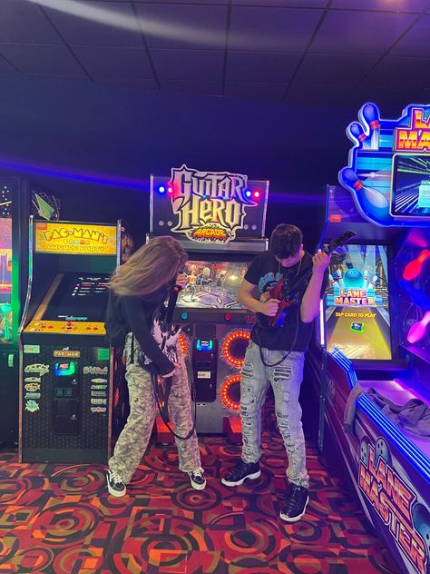 Rockstars, Guitar Hero, Cinema Arcade Hero Games, Secret Lovers, Couple Poses Reference, Guitar Hero, Couple Shoot, Fairytale Wedding, Back To The Future, Shoot Ideas, Playing Guitar