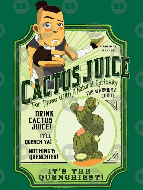 Cactus Juice Recipe, Avatar Poster, Drink Juice, Cactus Juice, Avatar Legend Of Aang, Yip Yip, Avatar Series, Avatar Cartoon, Avatar The Last Airbender Art