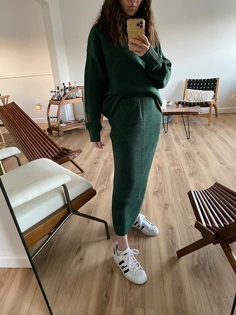 Ribbed Skirt And Sweater Outfit, Ribbed Sweater Set, Knit Sweater Skirt Outfit, Rib Knit Midi Skirt Outfit, 2 Piece Sweater Skirt Set Outfit, Sweater Skirt Set Outfit, Matching Sweater Skirt Set, Green Sweater Skirt Set, Knit Set Outfit