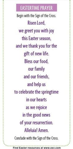 catholic easter prayer meal - Yahoo Image Search Results Prayers Before Meals, Easter Prayer, Easter Speeches, Food Prayer, Easter Poems, Dinner Prayer, Catholic Easter, Easter Prayers, Prayer Partner