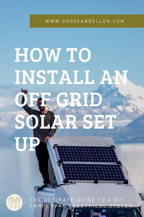 This article is an attempt to make things simple and straight forward for those of you looking to install your own off grid electrical setup. We want to share what we have learned over the past 3 camper conversions and show you how and why our new solar setup is the way it is! Solar Panel Setup, Diy Van Build, 90s Vans, Van Builds, Diy Campervan, Off Grid Solar, Van Build, Van Interior, Home On Wheels