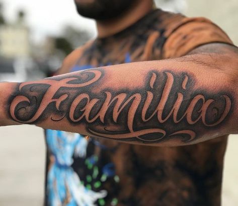 Last Name Tattoos For Men On Forearm, Forearm Tattoo Lettering, Arm Lettering Tattoo, Last Name Tattoos For Men, Word Tattoos On Arm, Forearm Name Tattoos, Last Name Tattoos, Fonts For Logos, Top Free Fonts