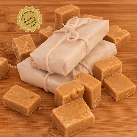 Traditional Scottish Tablet - The Grazing Foodie Chewy Toffee, Scottish Tablet, Caramel Fudge, Christmas Sweets, Gluten Free Vegetarian, Toffee, Fudge, Caramel, Vanilla