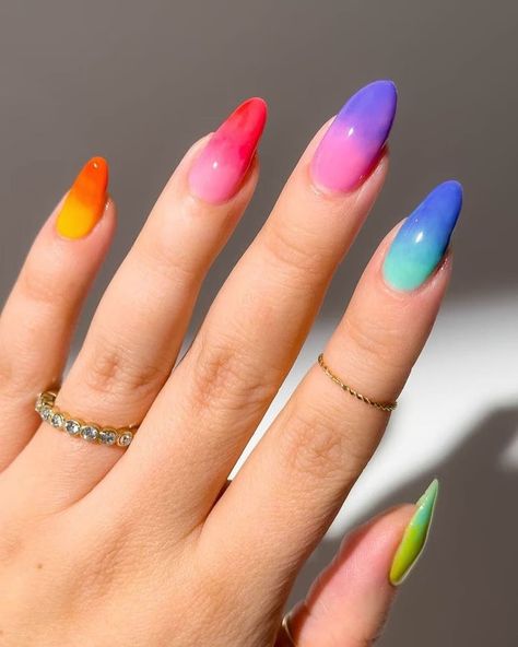 Popular Summer Nails, Jelly Nail Designs, Bright Nail Designs, Jelly Nail, Fun Nail Colors, Bright Summer Nails, Latest Nail Art, Vacation Nails, Bright Nails