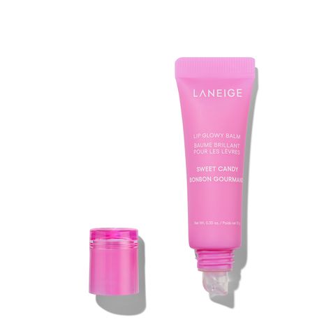 LANEIGE Lip Glowy Balm | Space NK Sweet Candy Laneige, Preppy Lip Products, Laneige Sweet Candy, Langie Lipbalm, Laneige Lip Glowy Balm, Lip Glowy Balm, Christmas Boards, Spf Skincare, Lip Oils