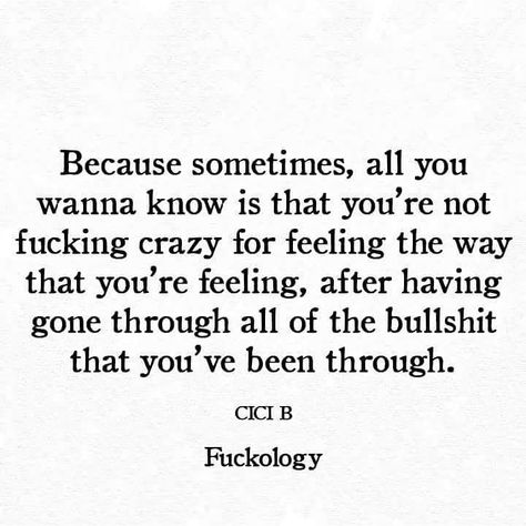 #fuckology #thoughtshake #fuckologyofficial #fuckologyquotes Crazy Quotes, I'm Fine, Happy Thoughts, Amazing Quotes, A Quote, True Words, Love Me, Beautiful Words, That Way