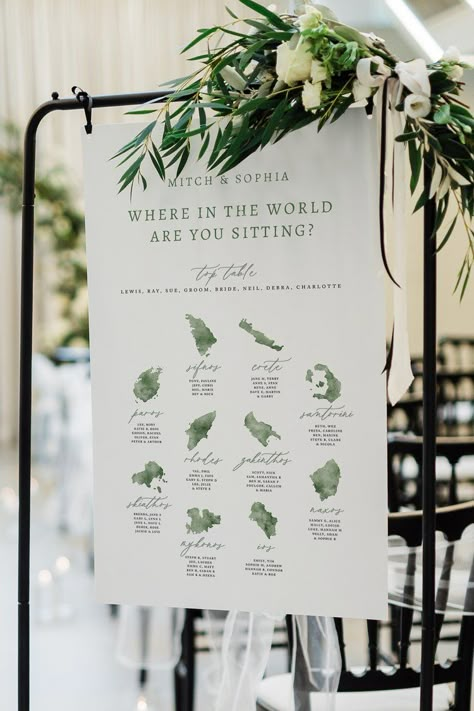 Travel Wedding Seating Chart, Where In The World Are You Sitting, Table Sitting Plan Ideas, Table Sitting Plan, Wedding Sitting Plan, Sitting Plan, Table Plan Ideas, Table Signage, Wedding Table Themes