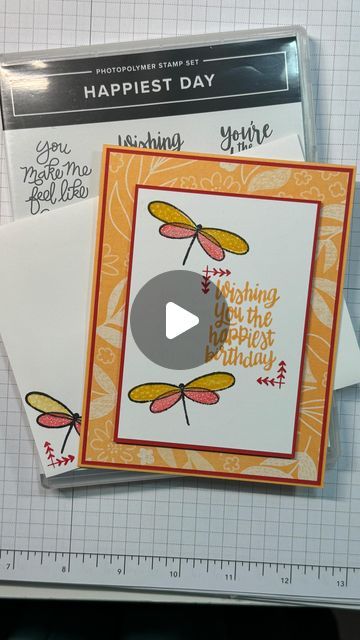 Su Happiest Day, Stampin Up Happiest Day Cards, Happiest Day Stampin Up Cards, Cricut Birthday Cards, Cricut Birthday, Cats Photos, Simple Birthday Cards, Card Making Videos, Simple Birthday