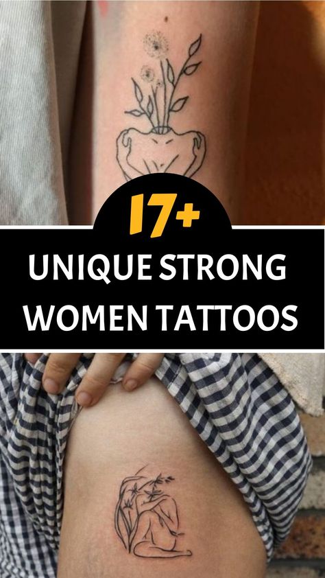 17+ Unique Strong Women Tattoo Ideas Punchy Western Tattoos, Empowerment Tattoo, Women Tattoo Ideas, 2024 Tattoo, Strong Woman Tattoos, Lion King Tattoo, Empowering Tattoos, Unique Portraits, Power Tattoo