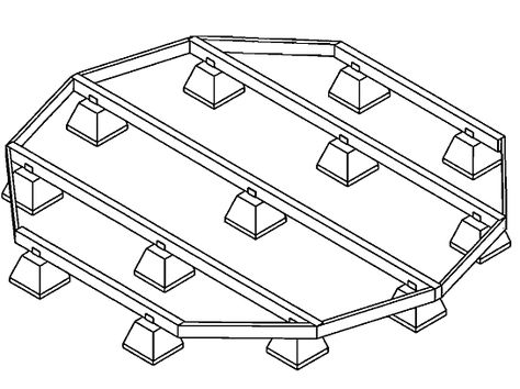 Low, level yurt platform framing Yurt Foundation, Yurt Platform, Pier Blocks, Building A Yurt, Yurt Interior, Backyard Fort, Tent Platform, Yurt Home, Octagon House