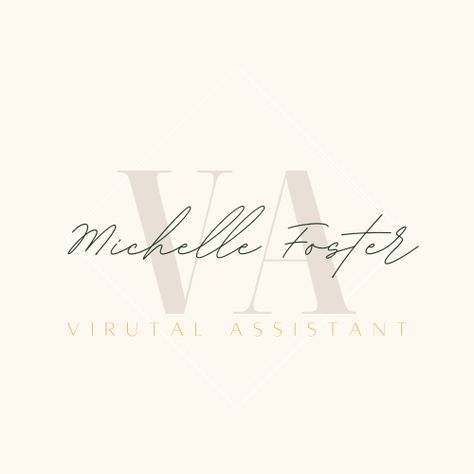 Virtual Assistant Logo, Va Logo, Office Assistant, Personal Assistant, Virtual Assistant, Logo Ideas, ? Logo, Logos