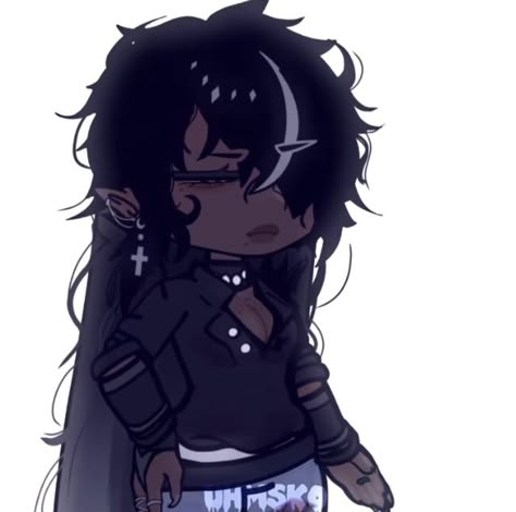 Black Gacha Oc, Free Gl2 Oc Codes Male, Gacha Inspiration, Gacha Edits Ideas, Toca Boca Hair Salon, Drawing Male Hair, Gacha Base Poses Cute, Recycled Outfits, Chibi Body