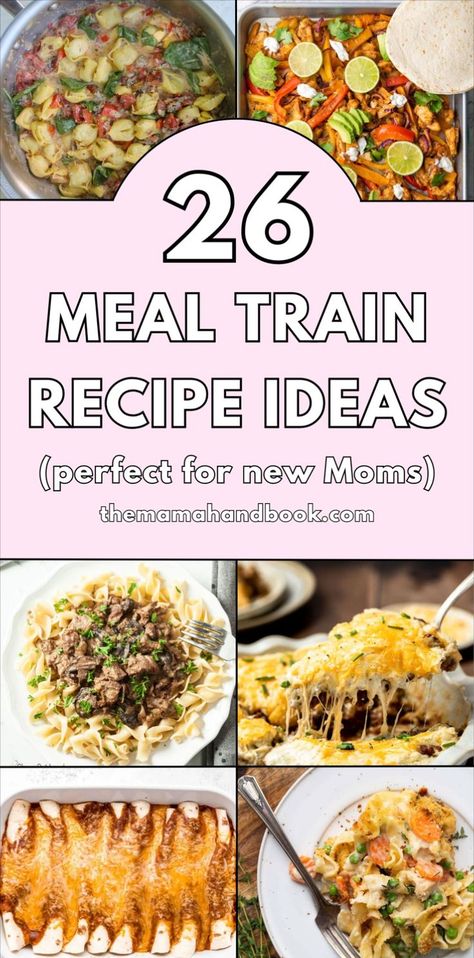 Looking for meal train recipes ideas? These dishes are perfect to take to a friend or a new mom for dinner. Not sure what to make for a meal train? Try these recipes for a meal train, they’re some of the best meal train recipes for thoughtful and easy meals. Meal Train Ideas Dinners, Dinner Train, Meal Train, Meal Train Recipes, Best Comfort Food, Best Dishes, What To Make, Easy Healthy Recipes, New Mom