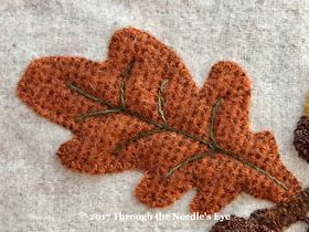 Modern Applique, Stitching Classes, Oak Leaves And Acorns, Garden Blocks, Wool Appliqué, Wool Felt Projects, Bag Patches, Quilting Inspiration, Wool Thread