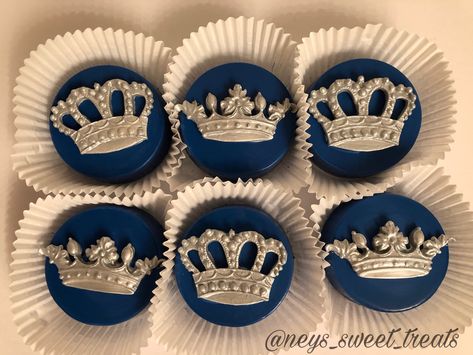 Royal Blue Cookies, Oreos Cookies, Cake Design For Men, Cake Designs For Girl, Blue Birthday Cakes, Cake Drawing, Blue Cookies, Royal Ball, Cake Logo Design