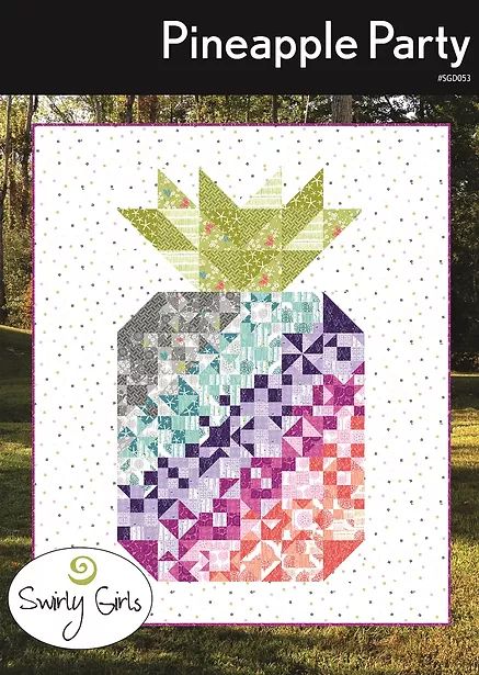 Pineapple Party | Swirly Girls Design Pineapple Quilt Pattern, Pineapple Quilt, Pineapple Party, Paper Quilt, Pineapple Parties, Quilts Patterns, Keepsake Quilting, Fat Quarter Quilt, Mystery Quilt