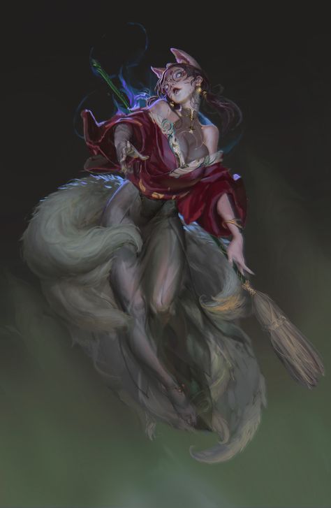 ArtStation - Fox, XIA_YU XIA_YU Fox Character, Fiction Idea, Fantasy Races, Modern Fantasy, Creature Concept Art, Fantasy Concept Art, Illustration Character Design, Dnd Characters, Fantasy Character Design