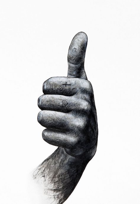 Thumbs Up Reference, Thumbs Up Tattoo, Thumbs Up Drawing, Broken Thumb, Reference Hands, Thumbs Up Icon, Art Painting Portrait, Kitty In Love, References Drawing