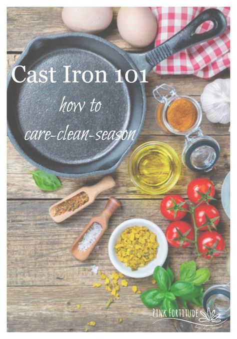 Cast Iron Care, Glamping Ideas, Homemaking Tips, Cast Iron Cooking, Cleaning Recipes, Funky Junk, Iron Skillet, Green Cleaning, Whole 30 Recipes