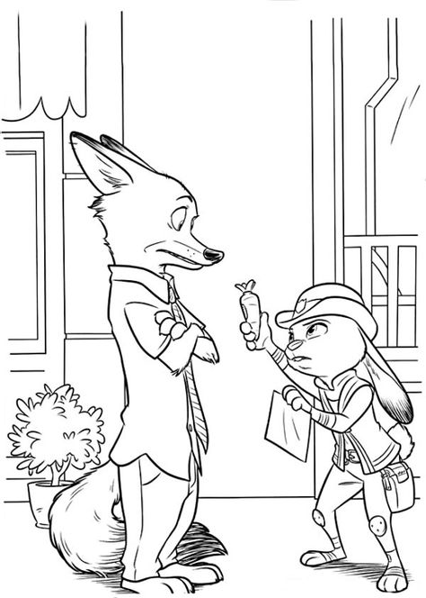 Cool Zootopia Coloring Pages - Free Coloring Sheets Zootopia Coloring Pages, Tsum Tsum Coloring Pages, Kid Coloring Page, Disney Zootopia, Disney Colors, Online Coloring Pages, Disney Coloring Pages, Coloring Pages To Print, Free Printable Coloring