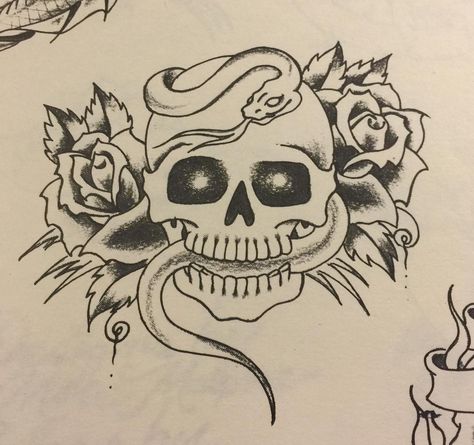 Traditional Tattoo Flash Art, Vintage Tattoo Design, Skull Reference, Traditional Flash, Sailor Jerry, Traditional Tattoo Flash, Tattoo Flash Art, Vintage Tattoo, Flash Art