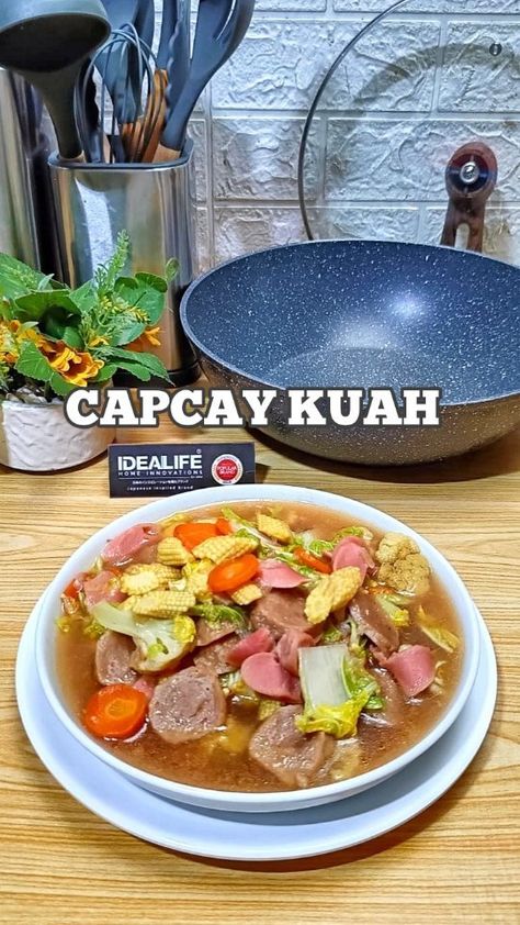 Bahan dan Cara membuat Capcay Kuah https://resepmamiku.com/capcay-kuah-dhiahoddie Baby Corn, Corn, Indonesia, Quick Saves