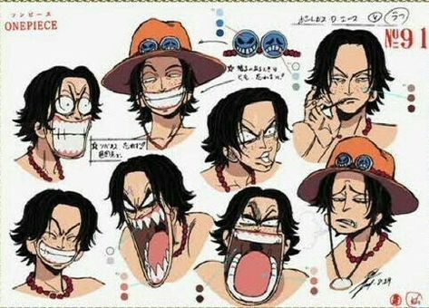 One Piece Characters, Ace One Piece, Susanoo Naruto, رورونوا زورو, Ace Sabo Luffy, Character Model Sheet, One Piece Ace, One Piece Funny, One Piece Drawing