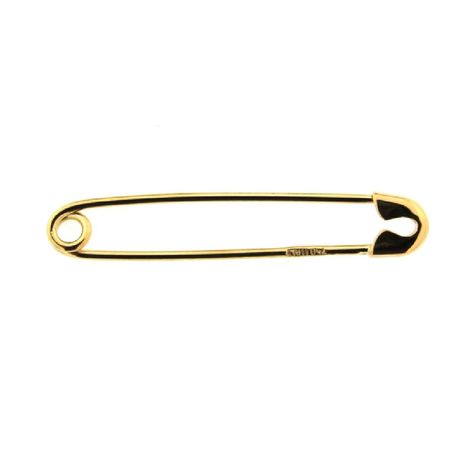 Next stop: Pinterest Large Safety Pin, Safety Pin Brooch, Mens Silver Jewelry, Crawlers Earrings, Fine Gold Jewelry, Baby Earrings, Gold Pin, Solid Gold Earrings, Kids Necklace