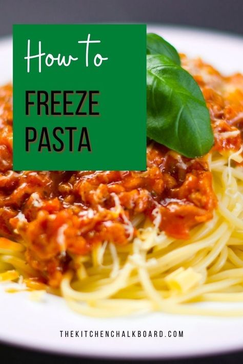 Freezing Spaghetti, Frozen Pasta Meals, Freezing Pasta Dishes, How To Freeze Pasta Meals, How To Freeze Pasta, Freeze Pasta, Can You Freeze Cooked Pasta, Can You Freeze Pasta, Freezing Pasta