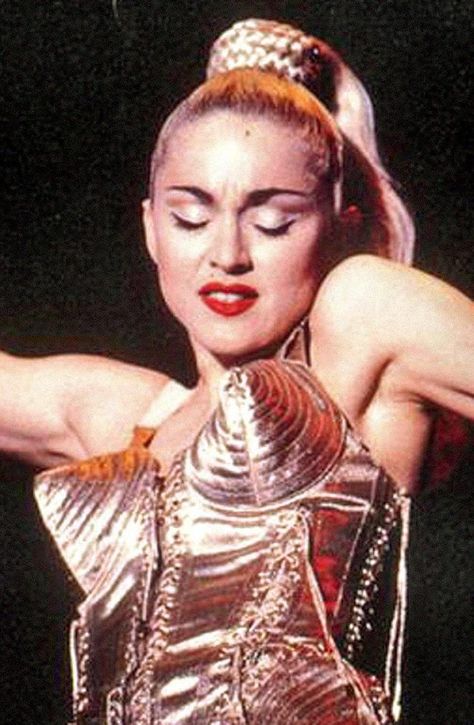 Madonna-Cone-Bra-Costume Madonna Outfits, Madonna Images, Madonna Costume, Madonna Fashion, Face Magazine, The Face Magazine, Madonna 80s, Madonna Photos, Blonde Ambition