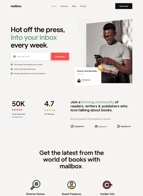 Nunito - Newsletter Webflow Template Newsletter Landing Page Design, Newsletter Signup Design, Newsletter Website, Web Design Gallery, Html Website Templates, Content Calendar, Fun Website Design, Newsletter Design, Content Calendars