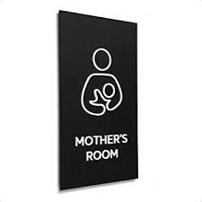 Amazon.com : Kubik Letters Mothers Room Sign, ADA Compliant Modern Design Door Sign with Grade 2 Braille for Nursery Lactation Room with 3M Double Sided Tape : Office Products Lactation Room, Don't Disturb Sign, Design Door, Raised Letters, Sign Maker, Sign Dates, Modern Door, Room Signs, Store Signs