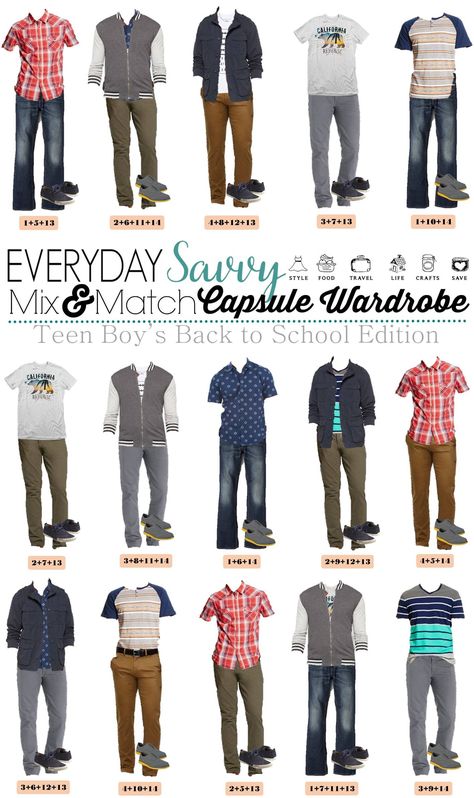 We know that buying boys teenage back to school outfits can be tough. This list makes back to school shopping easy. We put together 15 mix and match outfits for school including shoes! Everything is from Target and you can buy all 14 items including shoes for a great price. Teenage Guys Fashion, Toddler Boy Dress Clothes, Back School Outfits, Boys Teenage, Outfits For Teenage Guys, Romantic Questions To Ask, School Outfits Highschool, Teenage Guys