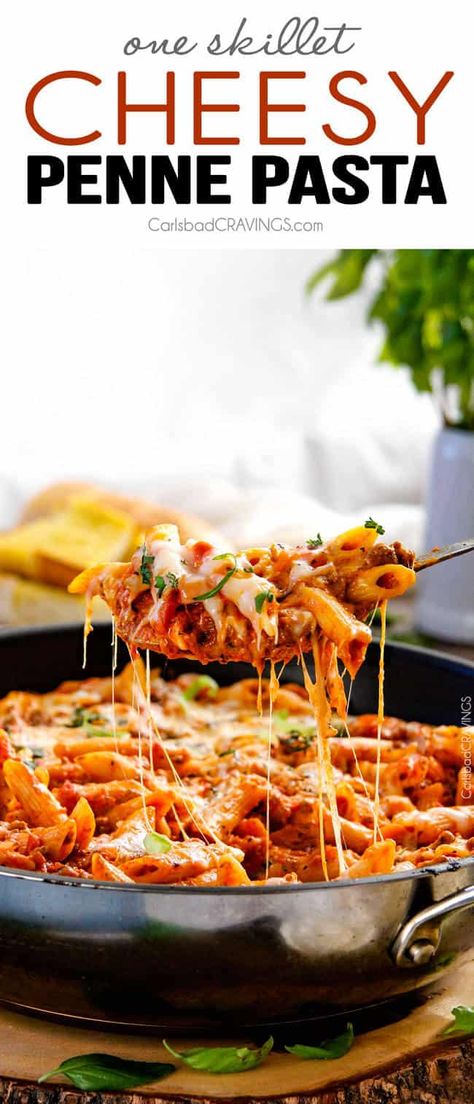 Cheesy Penne Pasta, Homemade Ragu, Saucy Meals, Penne Recipes, Penne Pasta Recipes, Cheese Pasta Recipes, Ragu Sauce, Meat Sauce Recipes, Carlsbad Cravings