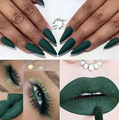 Paznokcie Jungle Green Nail Designs, Jungle Green Nails, Green Peace, Beauty Cakes, Green Nail Designs, Green Nail, Jungle Green, Makeup Looks Tutorial, Kiss Makeup