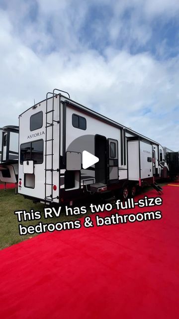 357K views · 18K likes | BaileyGoesOutside on Instagram: "🚍👏 2 bedrooms, 2 bathrooms, 2 front doors AND bunk beds at a great price!! $460 a month for a house on wheels 👀🤞  UPDATE: This unit has two bathrooms, one being a full bathroom, one being a half-bath.   🌴🌊 Day 2 of the Florida RV SuperShow with @dutchmenrvcompany and I found an amazing family bunkhouse fifth wheel!  This is the 2024 Dutchmen Astoria 3603LFP  - 41ft - Two bedrooms - Two bathrooms (one full bathroom, one half bathroom) - Two doors - Gorgeous interior style - Loaded with tech  - AMAZING show price!!  It sleeps up to 8 people!   #DutchmenPartner #Astoria  #rvtour #rvtours #rvreview #familyrv #rvfamily #fulltimerv #tinyhousetour #homeonwheels #rvlife #fifthwheel #rvshopping #rvshow #5thwheel #cheaphome #rentfreeliv Bunkhouse Camper, 2 Front Doors, Super C Rv, Fifth Wheel Living, Luxury Rv Living, Camper Flooring, Camper Bathroom, Rv Floor Plans, Fifth Wheel Campers