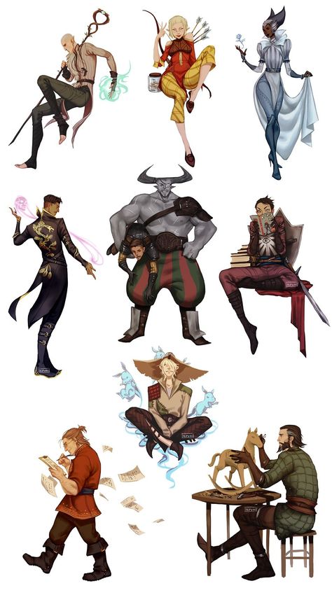 DAI characters by Nipuni (Solas, Sera, Vivienne, Dorian, Iron Bull & Krem, Cassandra, Varric, Cole and Blackwall) Dragon Age Inquisition Fanart, Dragon Age Companions, Dragonage Inquisition, Iron Bull X Dorian, Dai Blackwall, Dai Cullen, Dorian Dragon Age Inquisition, Cole Dragon Age Inquisition, Iron Bull Fanart