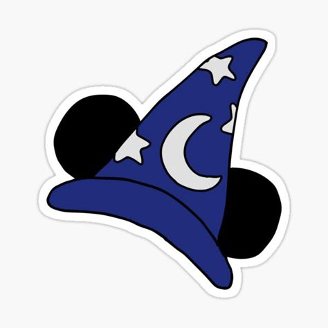 "Sorcerer Mickey Ears" Sticker for Sale by CarlStickers Laptop Stickers Disney, Disney Stickers Printables, Stickers Disney, Sorcerer Mickey, Baby Food Containers, Disney Stickers, Disney Logo, Iphone Stickers, Disney Paris