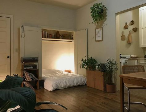 Dekorasi Kamar Tidur, Bed In Closet, House Room, Murphy Bed, Dream Rooms, Interior Inspo, My New Room, New Room, 인테리어 디자인