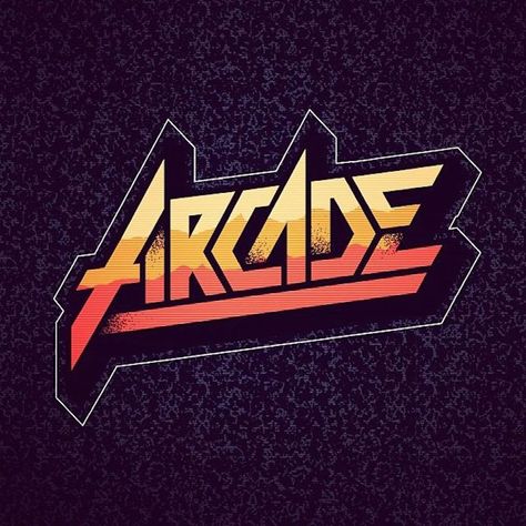 Arcade Logo, Typographie Logo, 80s Logo, New Retro Wave, Game Logo Design, Retro Arcade, Retro Logos, Title Design, Retro Waves