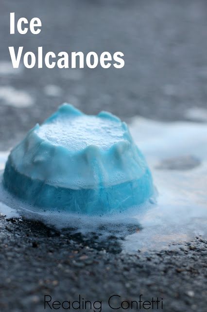 Ice volcanoes! Easy and fun science activity for kids. Mad Professor, Play Activity, Group Ideas, Kids Projects, Winter Crafts For Kids, Preschool Science, E Mc2, Classroom Fun, Activity For Kids