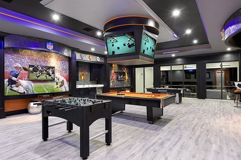 Luxury Game Room, Mansion Rooms, Arsitektur Art Deco, Gaming Center, Home Game Room, Game Area, Arcade Room, Game Room Basement, Arcade Game Room