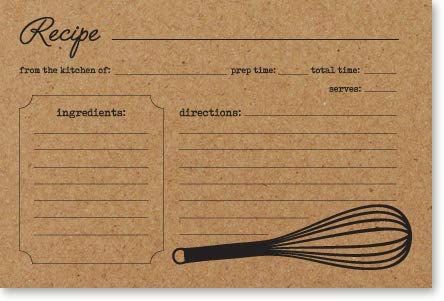 Amazon.com: Double Sided Kraft Recipe Cards 4x6 50 Count - Card Stock: Kitchen & Dining Black Color Hairstyles, Family Cookbook Project, Cake Order Forms, Recipe Book Diy, Recipe Book Templates, Color Hairstyles, Chocolate Recipes Homemade, Recipe Holder, Recipe Cards Template