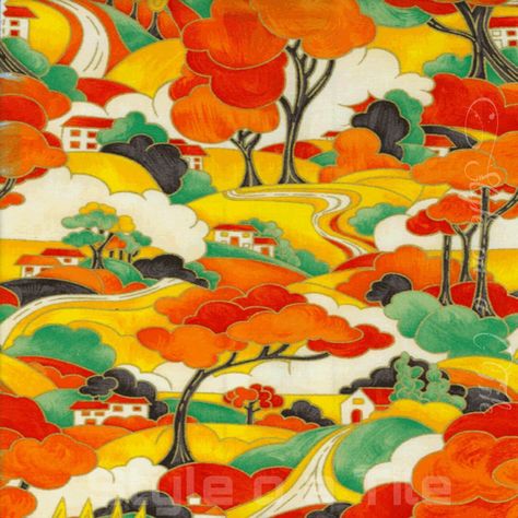 Art Deco Clarice Cliff Orange Tree Farm Cottage 6”/15cm ceramic wall tile trivet | eBay Art Deco Fabric, Art Deco Print, Ceramic Tile Coaster, Clarice Cliff, 1920s Art, Orange Tree, Ceramic Wall Tiles, Art And Illustration, 2d Art